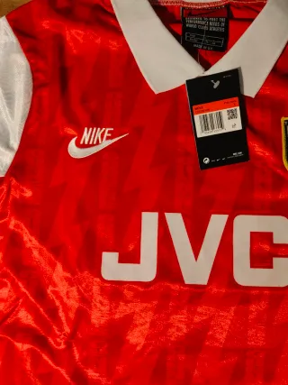Camiseta nike arsenal Bergkamp 10 Roja 1994 1996