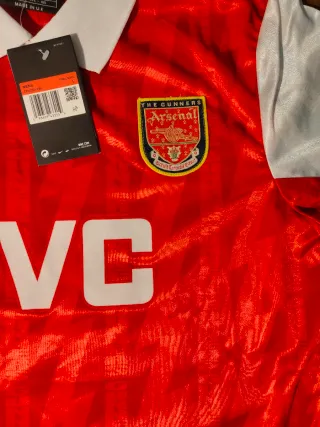 Camiseta nike arsenal Bergkamp 10 Roja 1994 1996