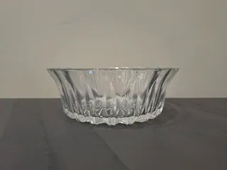 Ciotola centrotavola in vetro trasparente