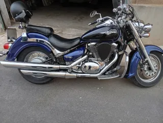 Moto Custom Azul Manual