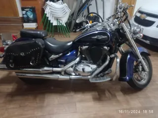 Moto Custom Azul Manual