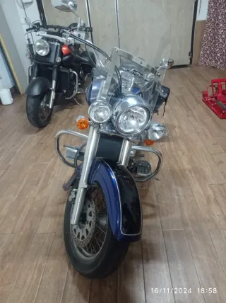 Moto Custom Azul Manual