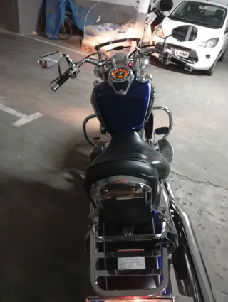Moto Custom Azul Manual