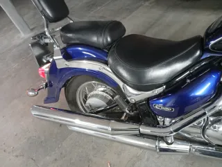 Moto Custom Azul Manual
