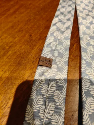 Corbata Loewe Azul y Blanco