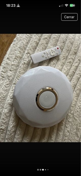 Lámpara LED con altavoz Bluetooth