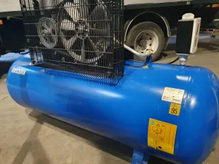 Compresor de aire 200L azul