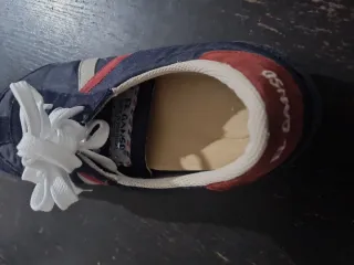 Zapatillas deportivas azul y rojo