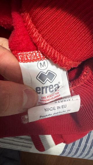 Sudadera Errea Roja