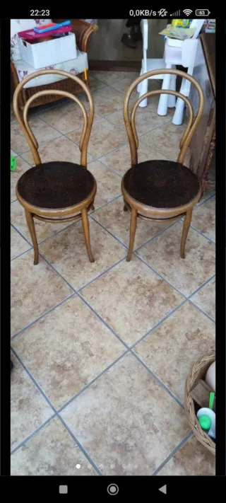 2 Sillas Antiguas Antoneti Madera