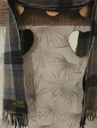 Bufanda de lana Lambswool a cuadros