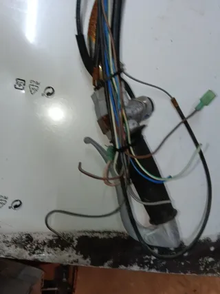 Manillar moto clásica con acelerador