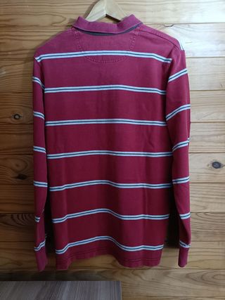 Jersey o Polo Massimo Dutti Color Rojo y Gris XXL