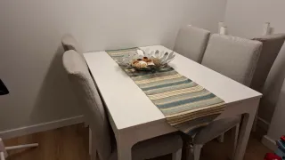 Sillas IKEA Bergmund madera color blanco gris