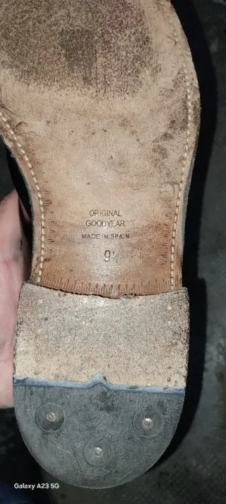 Zapatos negros de cordones talla 9 1/2