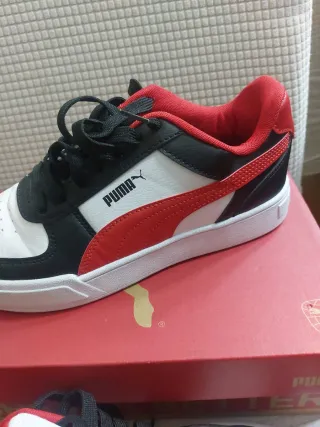 Zapatillas Puma Deportivas Rojas y Blancas