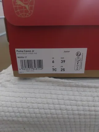 Zapatillas Puma Deportivas Rojas y Blancas