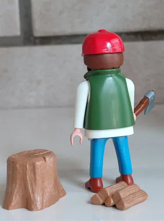 Pareja Leñadores Playmobil con Accesorios