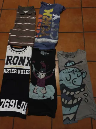 Lote 4 camisetas y 1 polo manga corta