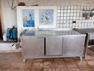 Mueble de cocina industrial acero inoxidable