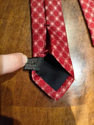 Corbata 100% seda Olimpo Roja