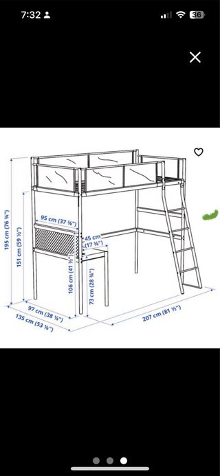 Litera Ikea Gris y Blanca