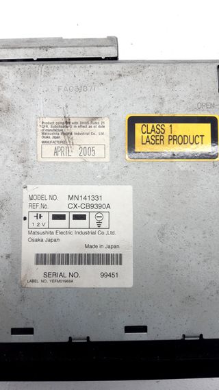 SISTEMA AUDIO / RADIO CD MITSUBISHI SPACE WAGON (N9_W, N8_W)