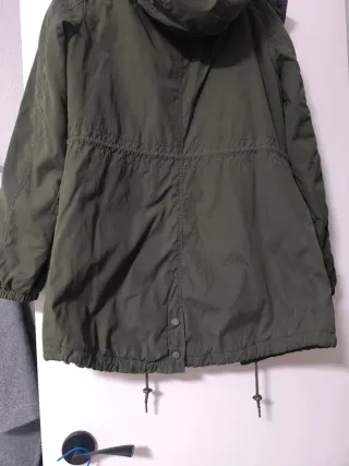Parka verde militar talla S mujer