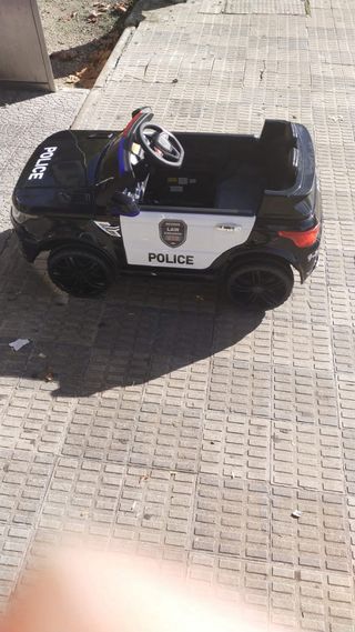 Coche eléctrico policía para niños