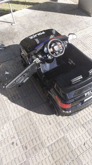 Coche eléctrico policía para niños