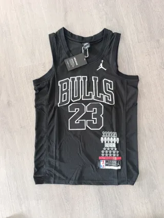 Camiseta NBA Michael Jordan 23 Bulls Negra