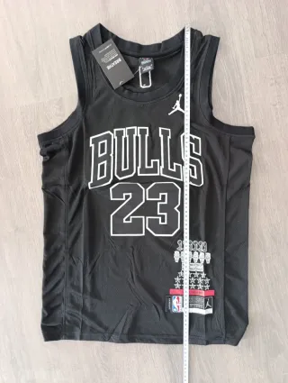 Camiseta NBA Michael Jordan 23 Bulls Negra