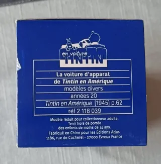 Tintin Coche 1/43 39 Desfile Tintín en América