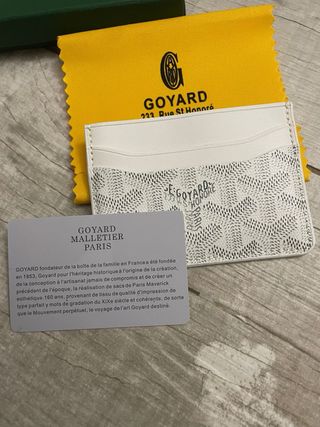 Portacarte Goyard Bianco