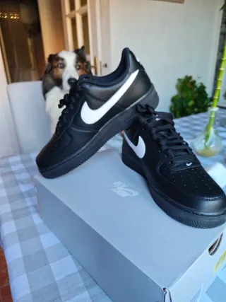 Nike Air Force 1, Negras Blanco Nuevas
