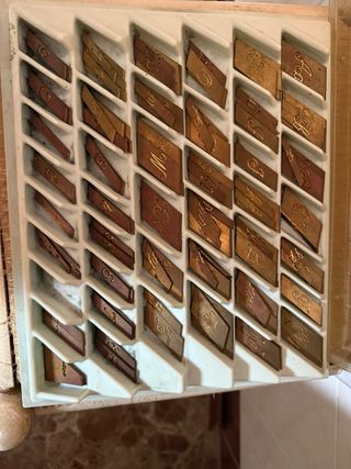 Pantógrafo Joyería con Abecedarios