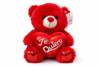 Oso de peluche rojo con corazón Te Quiero
