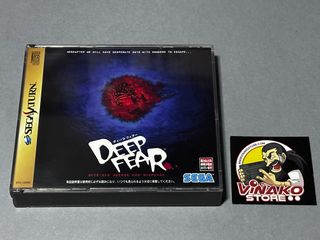 Deep Fear Sega Saturn NTSC-J Spinecard + Reg.card