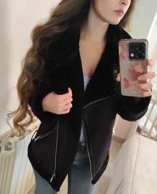 Cazadora doble faz negra