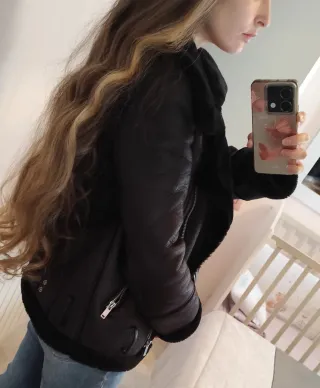 Cazadora doble faz negra