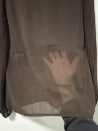 Blusa TOSSAL marrón semitransparente Talla L