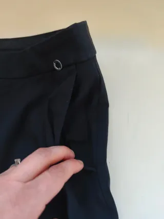 Pantalón Massimo Dutti mujer negro vestir elegante