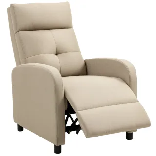 Sillón Relax Reclinable Manual Beige