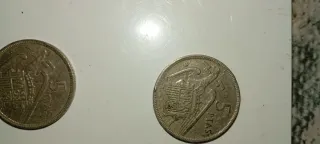 6 Monedas 5 Pesetas Franco 1957