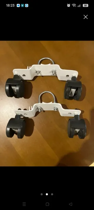 Ruedas para radiador