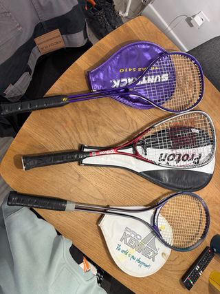 Lote 3 raquetas tenis/bádminton