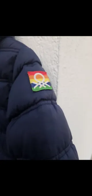 Chaqueta acolchada azul hombre