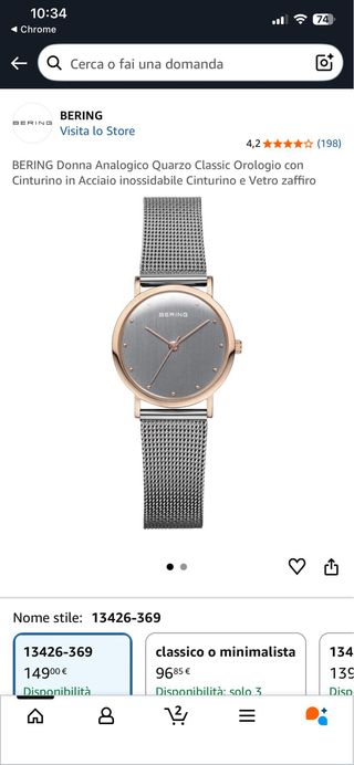 Orologio donna Bering
