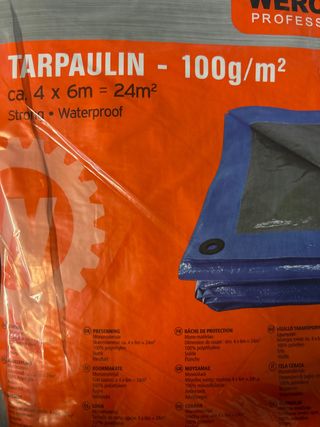Lona Impermeable 4x6m 100g/m²