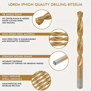 Juego 99 brocas helicoidales de vastago redondo HS